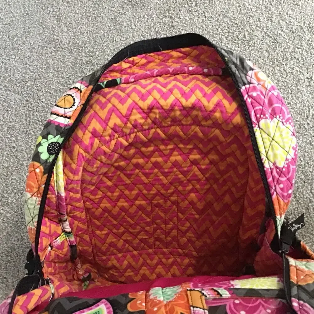 Vera Bradley Chevron Floral Paisley Print BackPack